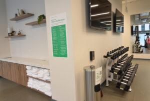 fitness facility with weights CORE Commercial Real Estate